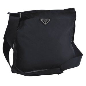 Auth Prada Crossbody Bag Black Nylon #42705P25B